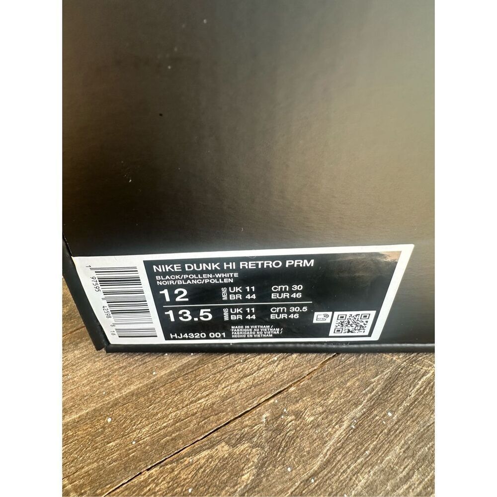 Nike Dunk High Wu Tang Men's Size 12, HJ4320-001 Brand New 2024 - Picture 8 of 8
